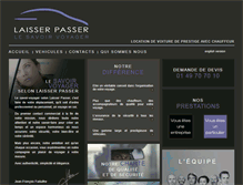 Tablet Screenshot of laisserpasser.fr